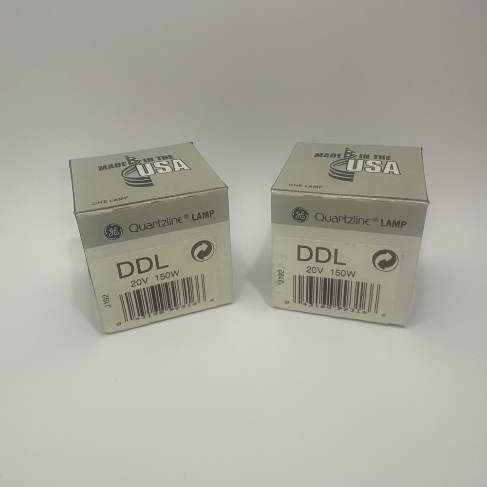 GE General Electric Quartzline Projector Light Lamp Bulb DDL J192 20V 150W USA